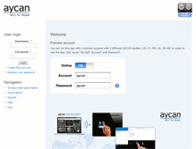 Tablet Screenshot of mobile.aycan.com